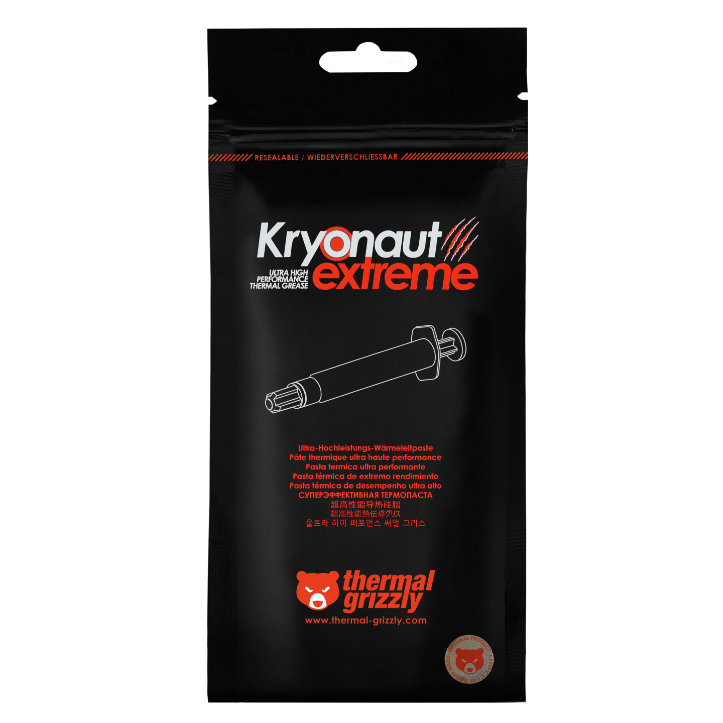 Thermal Grizzly Kryonaut Extreme – pâte thermique overclocking extrême