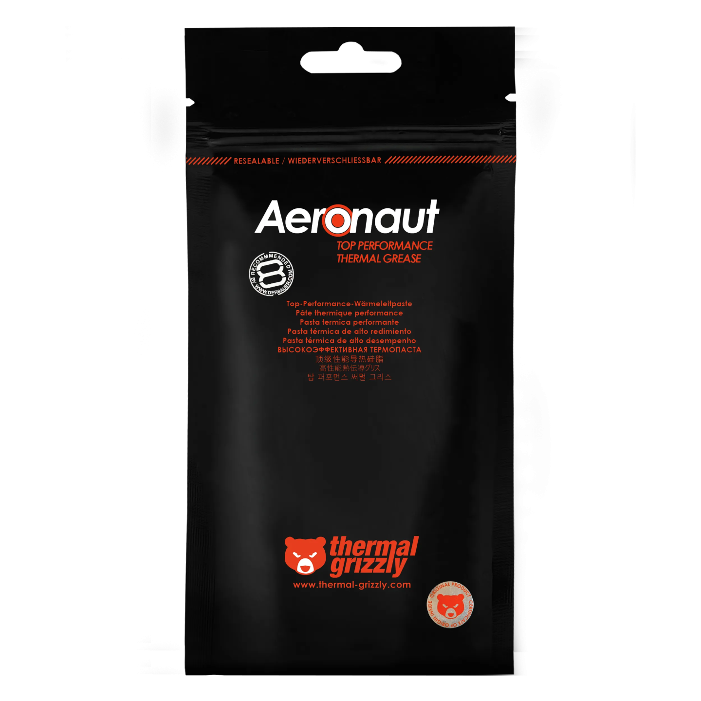 Thermal Grizzly Aeronaut – pâte thermique d'entrée de gamme efficace