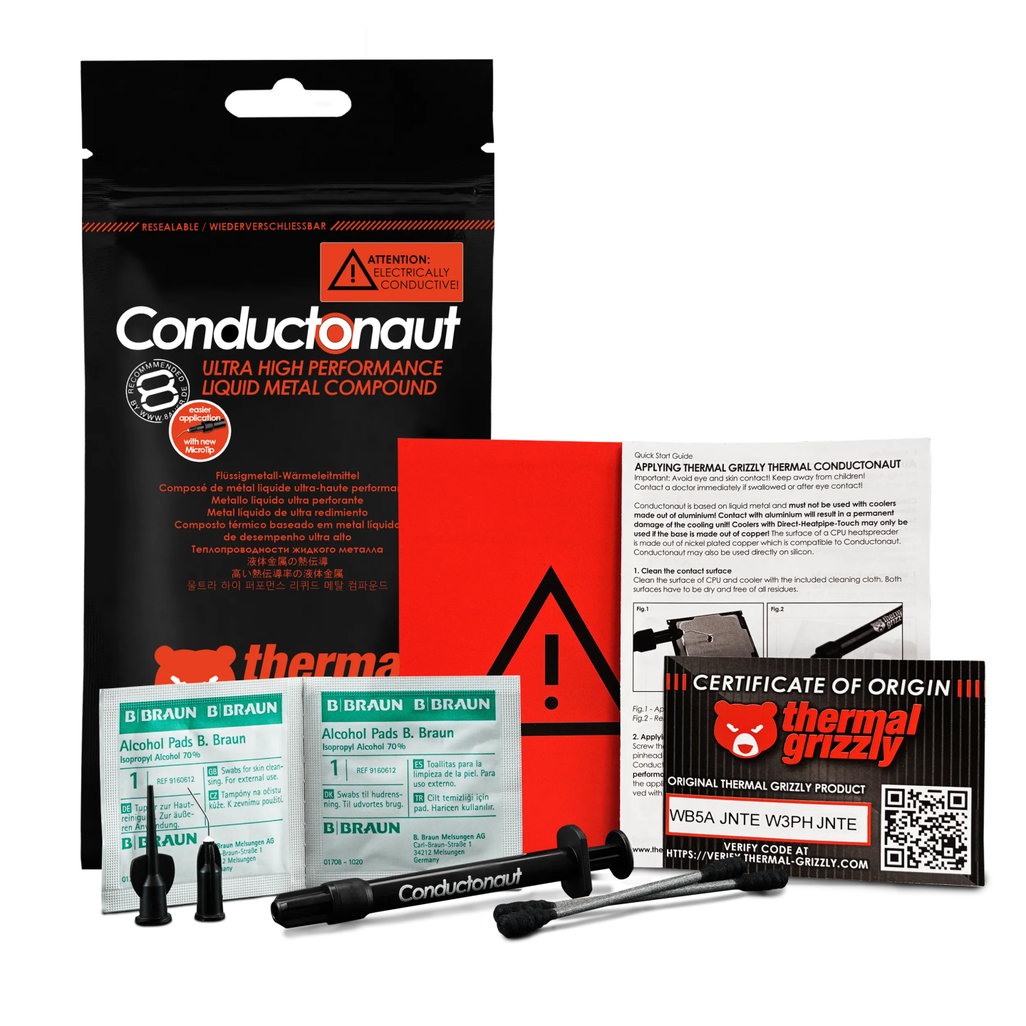 Thermal Grizzly Conductonaut – métal liquide haute conductivité