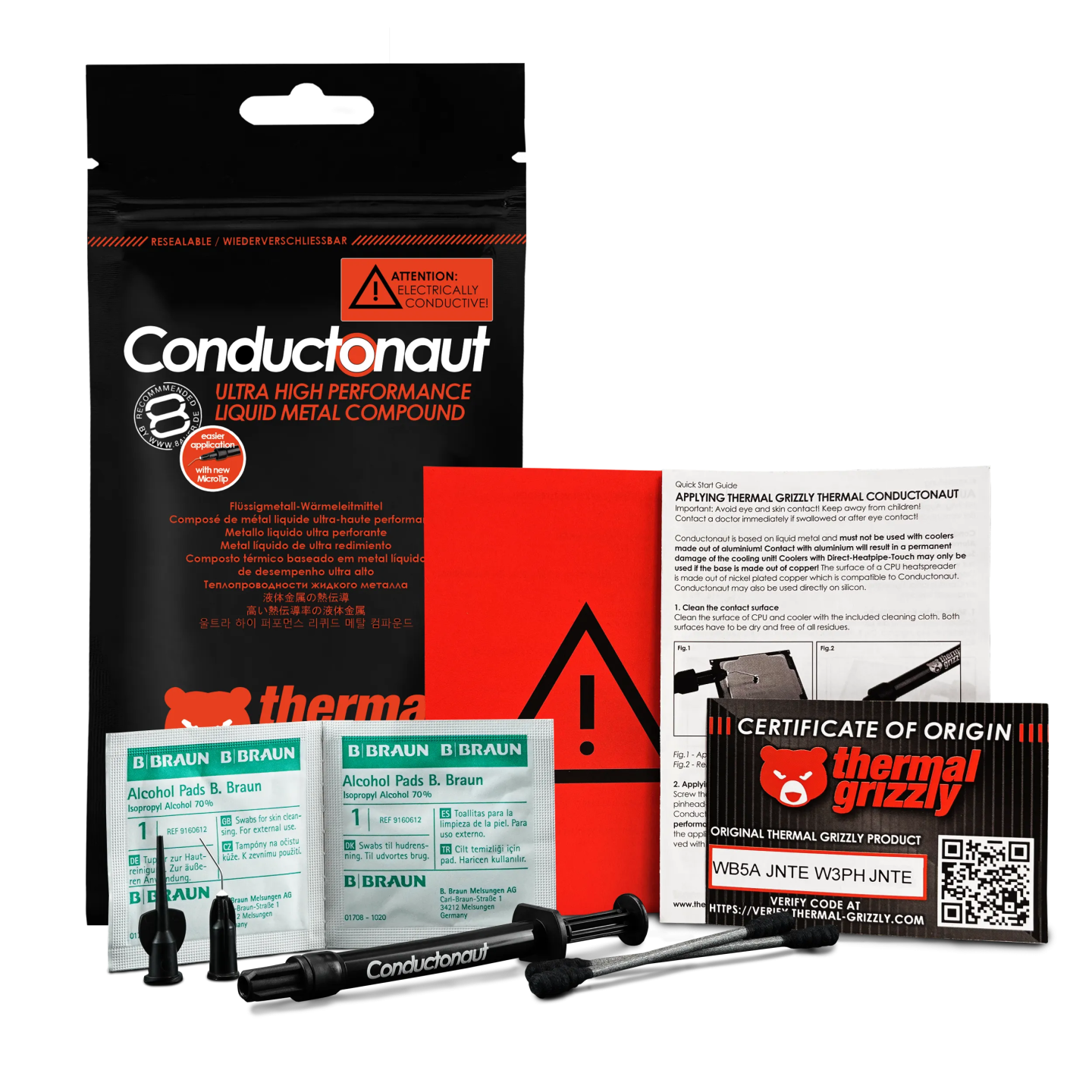 Thermal Grizzly Conductonaut – métal liquide haute conductivité