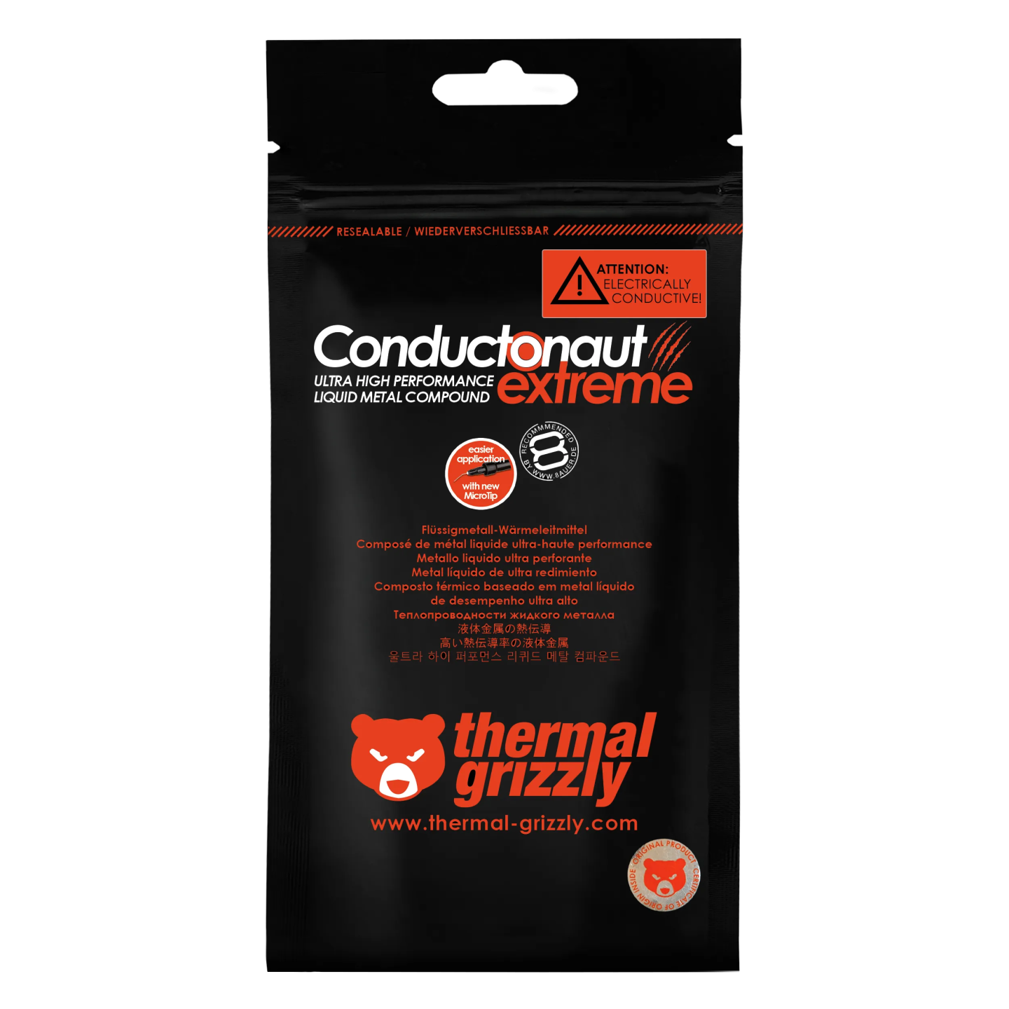 Thermal Grizzly Conductonaut Extreme – métal liquide haut de gamme