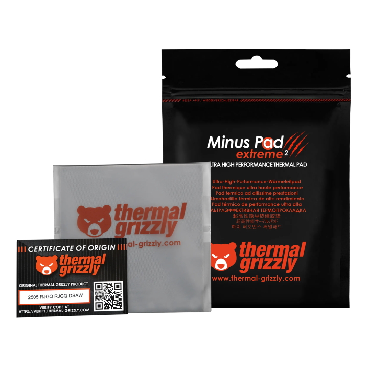 Thermal Grizzly Minus Pad Extreme 2 – pad thermique applications extrêmes