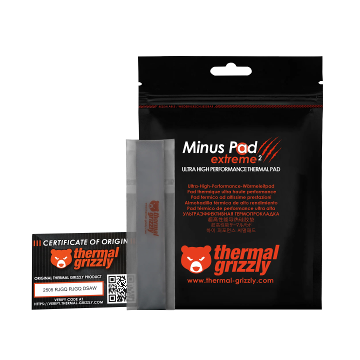 Thermal Grizzly Minus Pad Extreme 2 – pad thermique applications extrêmes