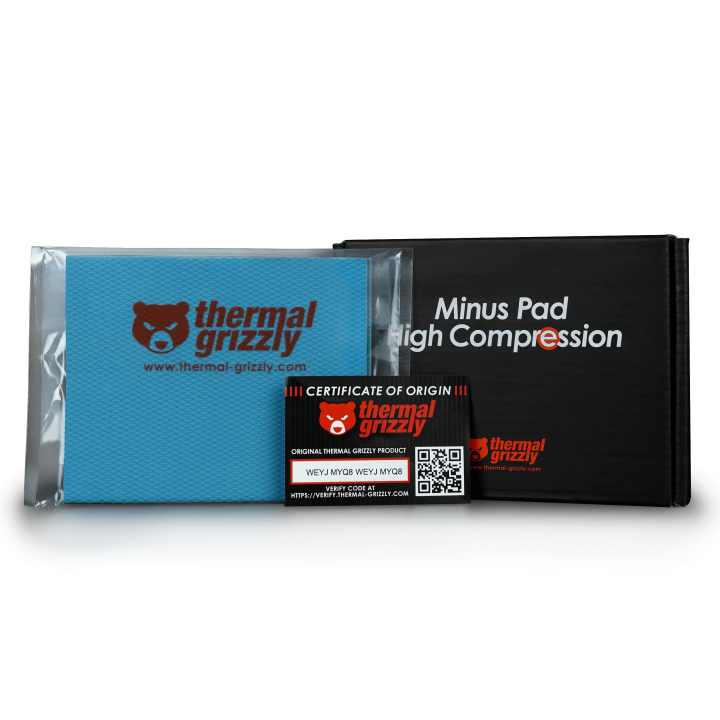 Thermal Grizzly Minus Pad High Compression – pad thermique très compressible