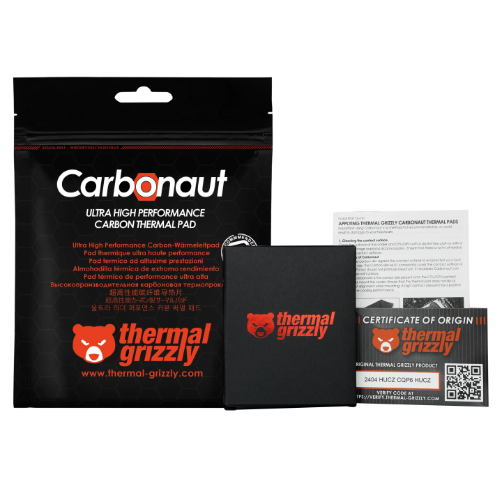 Thermal Grizzly Carbonaut – feuille thermique en fibre de carbone