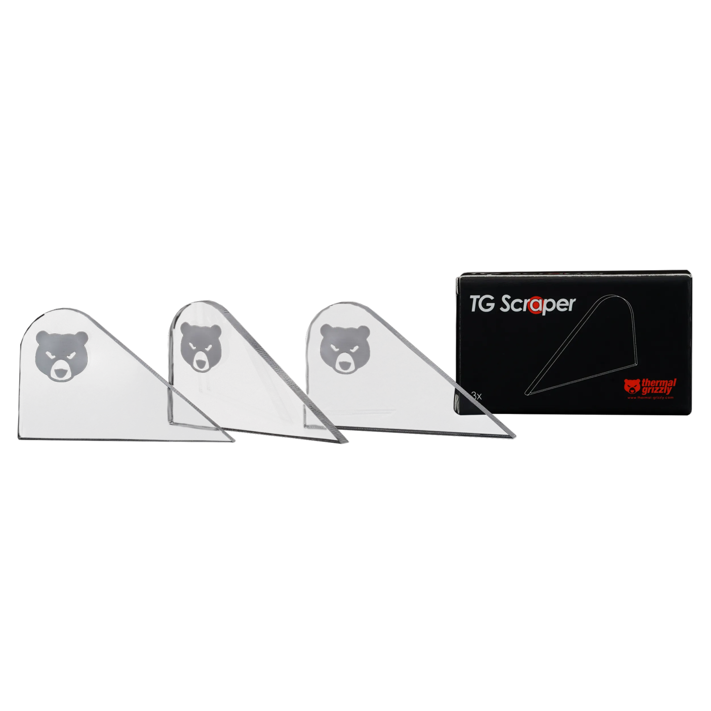 Thermal Grizzly TG Scraper – grattoir acrylique pour delid (lot de 3)