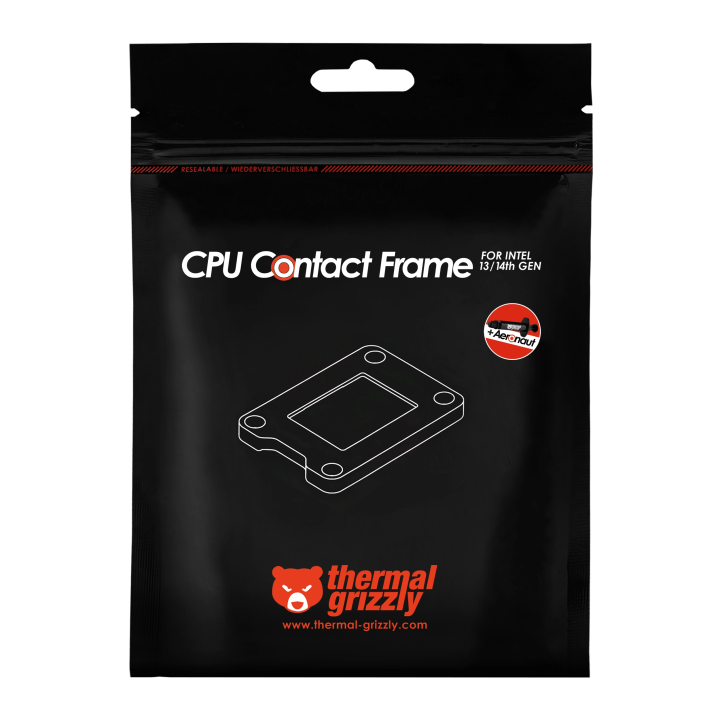 Thermal Grizzly CPU Contact Frame Intel 13e/14e gén. – cadre de contact LGA1700