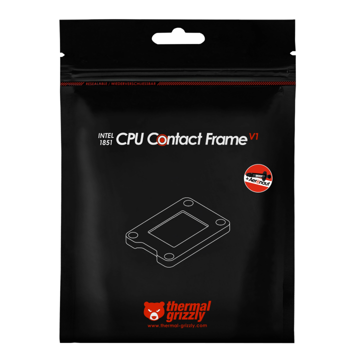 Thermal Grizzly CPU Contact Frame Intel 1851 V1 – cadre de contact LGA1851