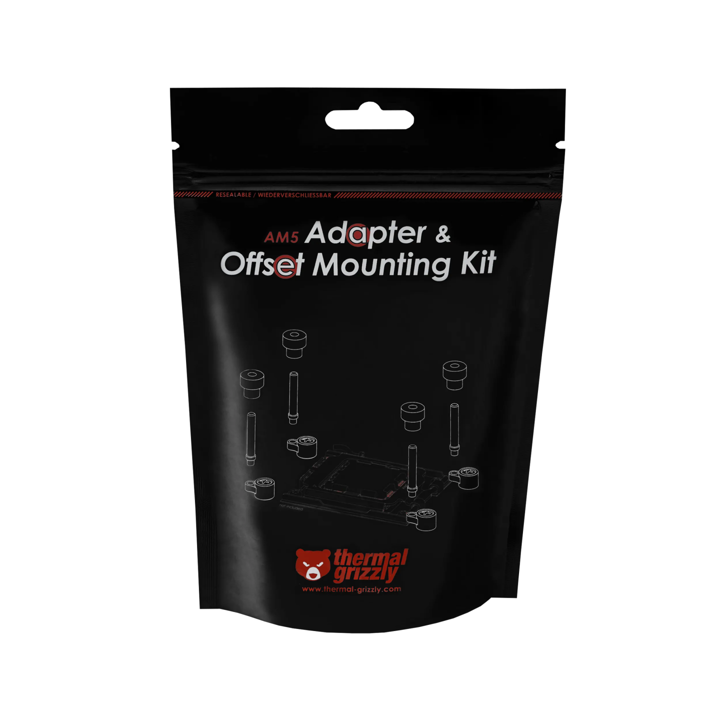 Thermal Grizzly AM5 Adapter & Offset Mounting Kit – kit de montage décalé AM5