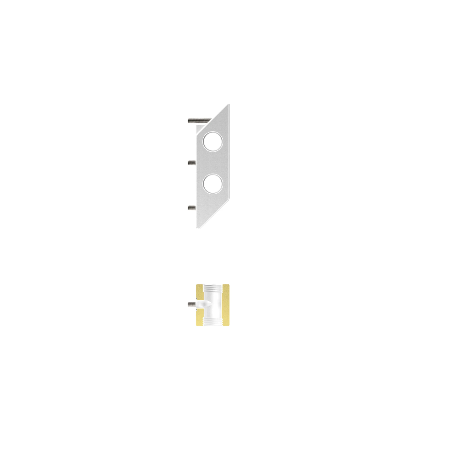 Thermal Grizzly DeltaMate GPU Block Through Terminal – terminal 4 ports
