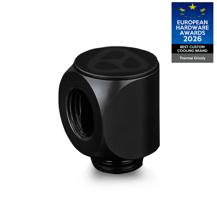 Thermal Grizzly DeltaMate Rotary – raccord rotatif G1/4" (90°, 45°, T, FF 90°)