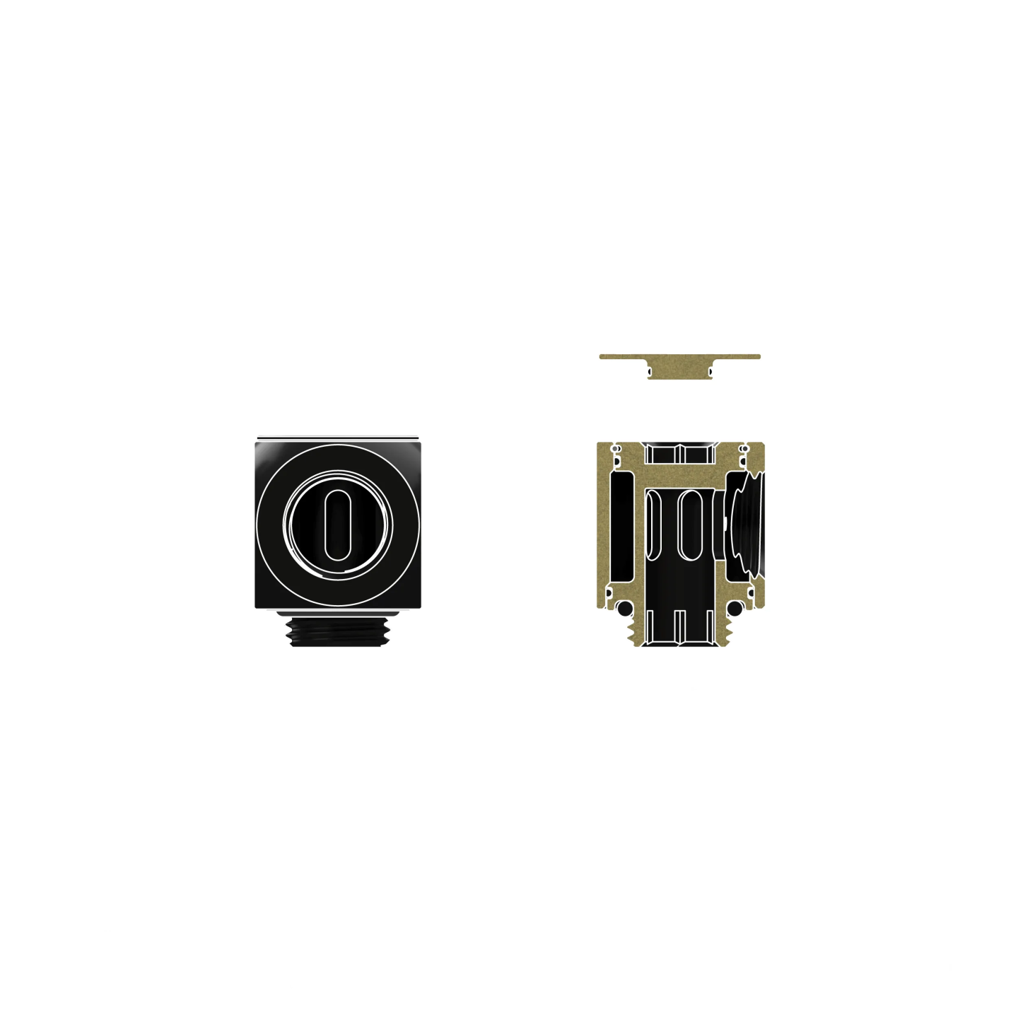 Thermal Grizzly DeltaMate Rotary – raccord rotatif G1/4" (90°, 45°, T, FF 90°)