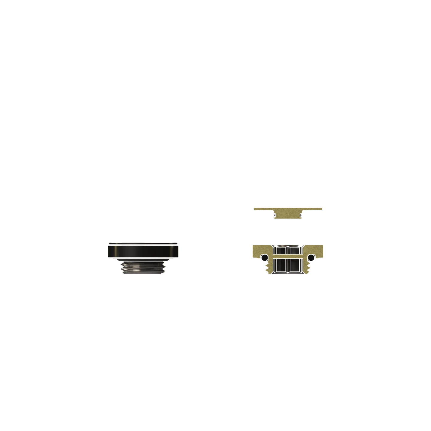 Thermal Grizzly DeltaMate Plug – bouchon plat G1/4" pour watercooling
