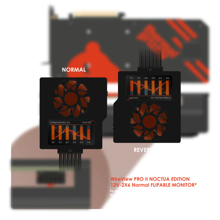 Thermal Grizzly WireView Pro II Noctua Edition – moniteur 12V-2x6 refroidi Noctua