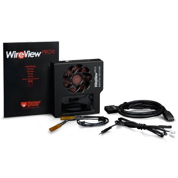 Thermal Grizzly WireView Pro II Noctua Edition – moniteur 12V-2x6 refroidi Noctua