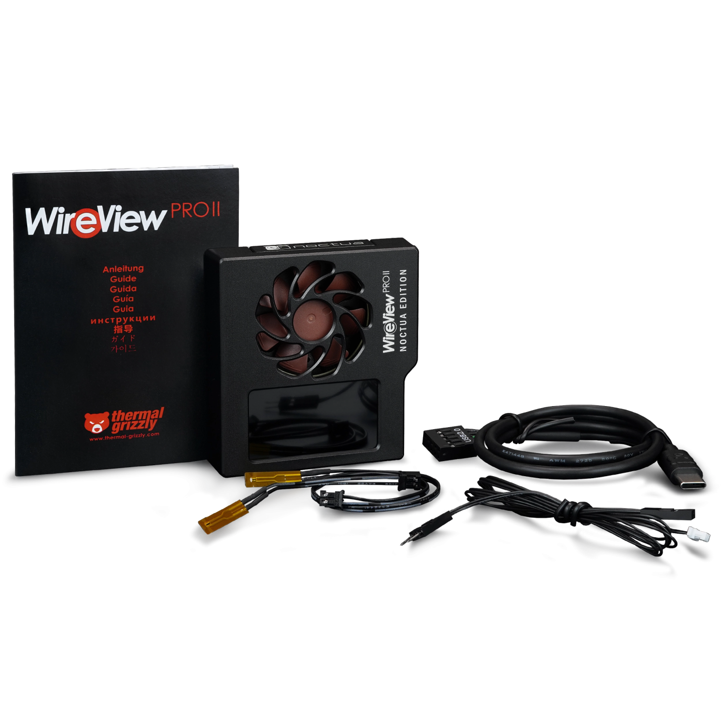 Thermal Grizzly WireView Pro II Noctua Edition – moniteur 12V-2x6 refroidi Noctua