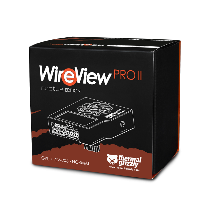 Thermal Grizzly WireView Pro II Noctua Edition – moniteur 12V-2x6 refroidi Noctua