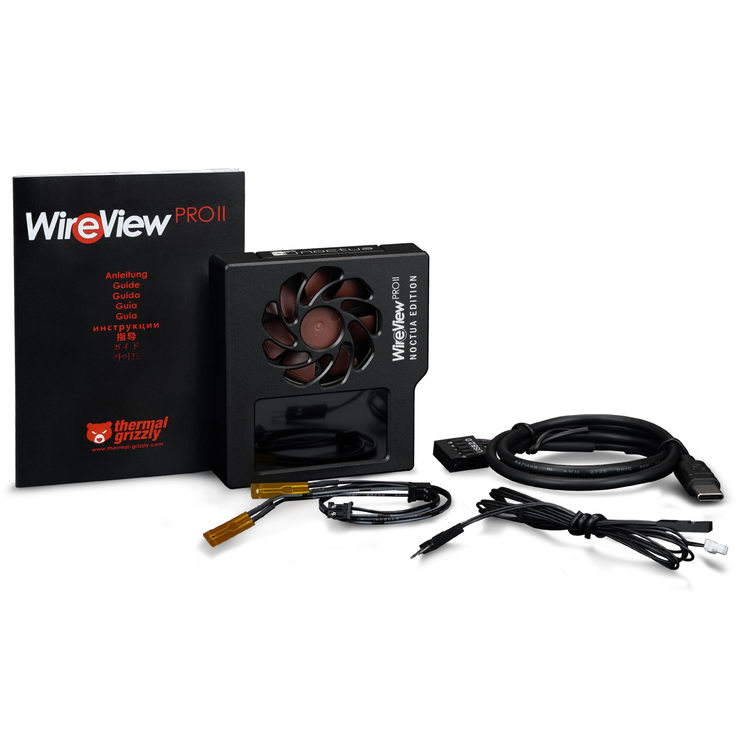 Thermal Grizzly WireView Pro II Noctua Edition – moniteur 12V-2x6 refroidi Noctua