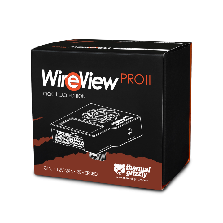 Thermal Grizzly WireView Pro II Noctua Edition – moniteur 12V-2x6 refroidi Noctua