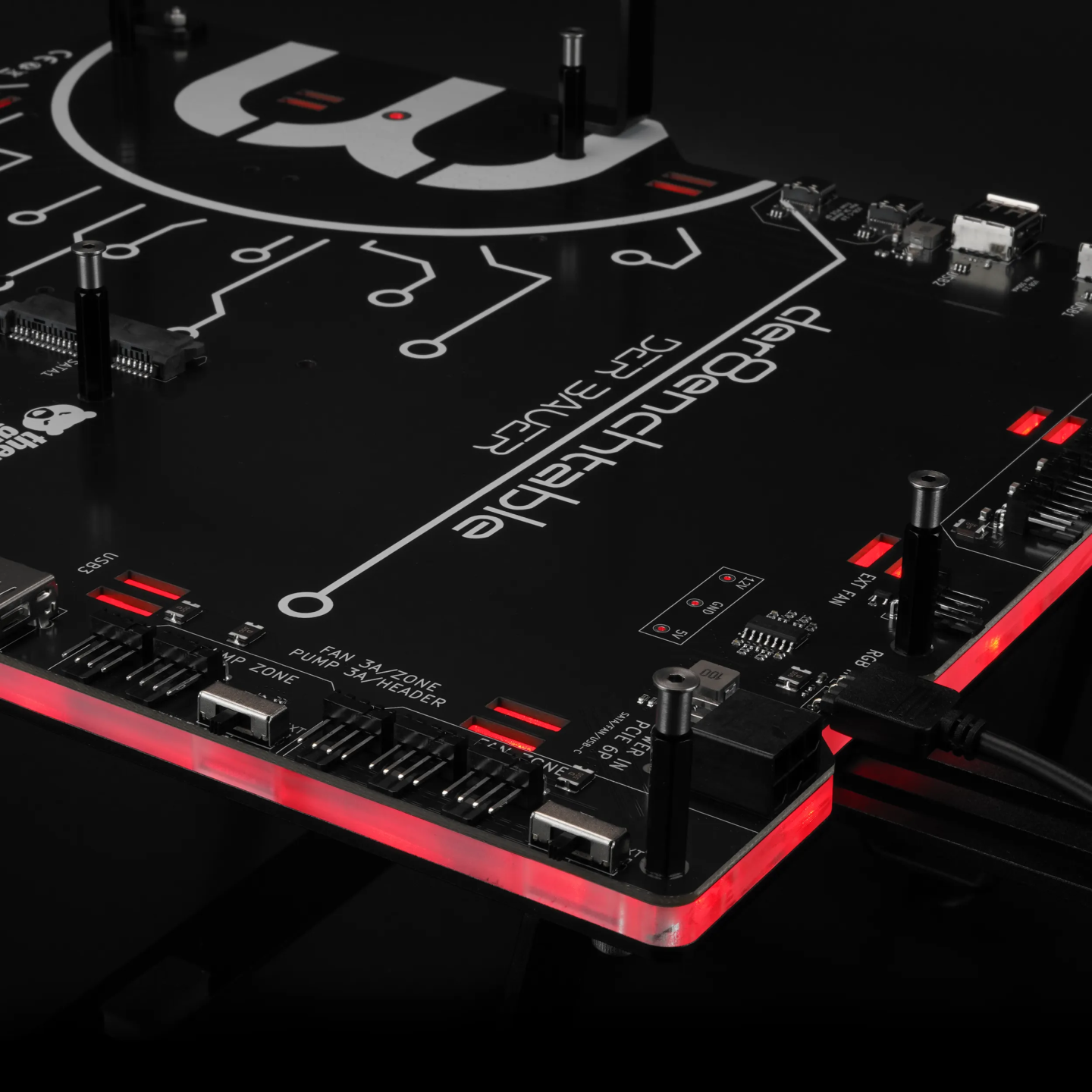 Thermal Grizzly der8enchtable – banc de test avec PCB actif