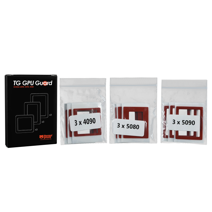 Thermal Grizzly TG GPU Guard – joint mousse pour puce GPU et métal liquide