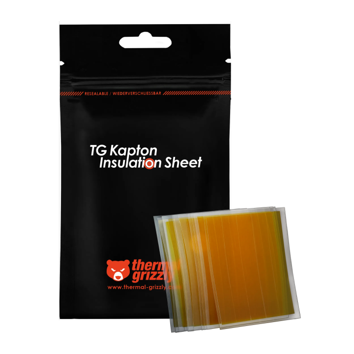 Thermal Grizzly TG Kapton Insulation Sheet – bandes isolantes polyimide (x50)