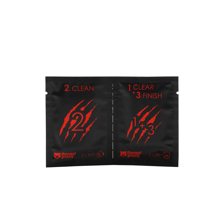 Thermal Grizzly TG Cleaning Wipes – lingettes de nettoyage pâte thermique