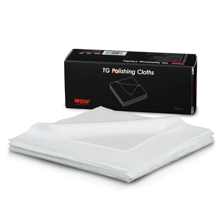 Thermal Grizzly TG Polishing Cloths – recharge de 20 chiffons microfibres