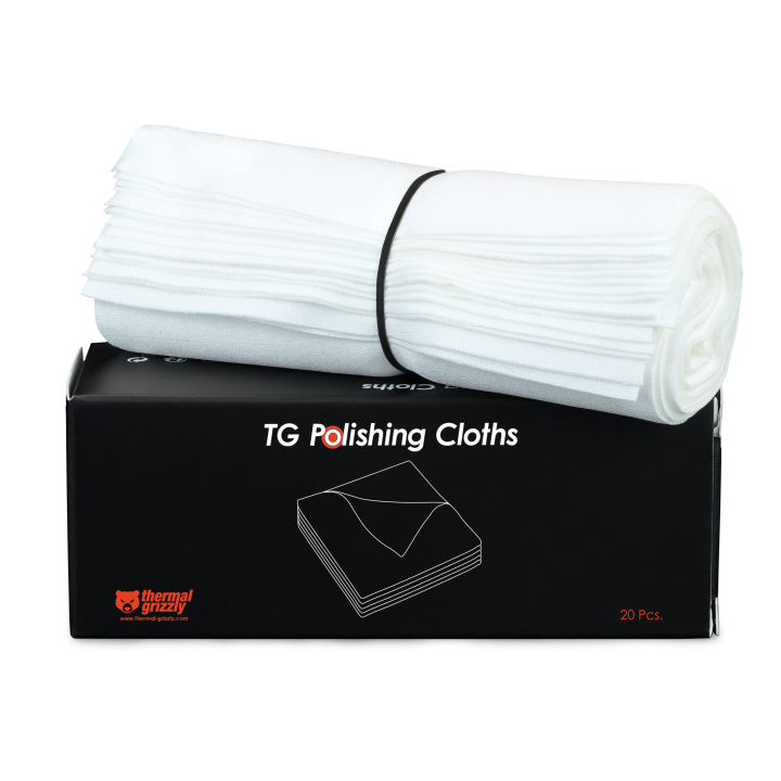 Thermal Grizzly TG Polishing Cloths – recharge de 20 chiffons microfibres