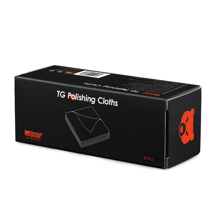 Thermal Grizzly TG Polishing Cloths – recharge de 20 chiffons microfibres