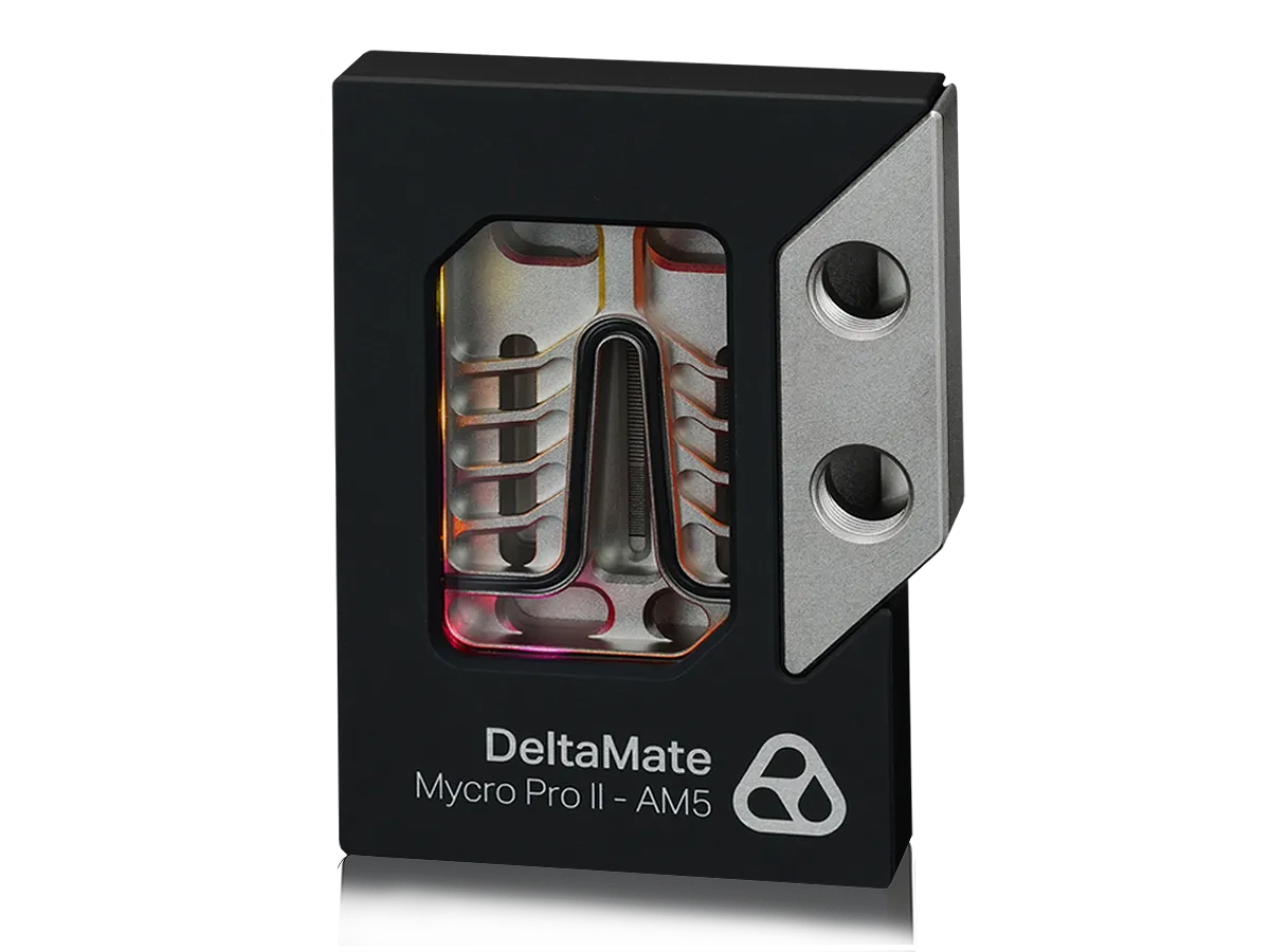 DeltaMate CPU Block avec RGB et verre Schott BOROFLOAT®